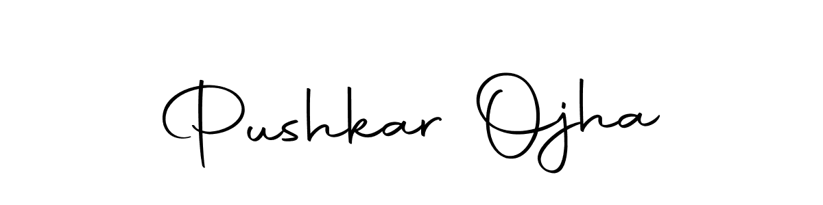 Make a beautiful signature design for name Pushkar Ojha. With this signature (Autography-DOLnW) style, you can create a handwritten signature for free. Pushkar Ojha signature style 10 images and pictures png