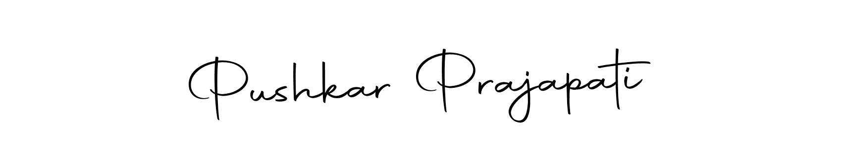 Make a beautiful signature design for name Pushkar Prajapati. With this signature (Autography-DOLnW) style, you can create a handwritten signature for free. Pushkar Prajapati signature style 10 images and pictures png