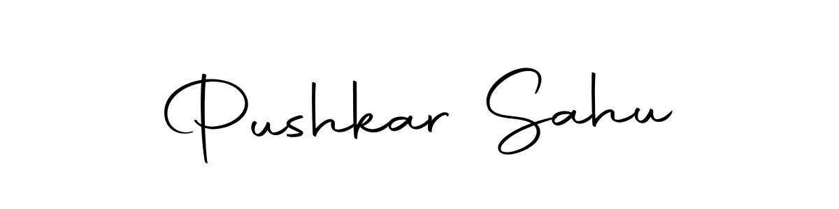 You should practise on your own different ways (Autography-DOLnW) to write your name (Pushkar Sahu) in signature. don't let someone else do it for you. Pushkar Sahu signature style 10 images and pictures png
