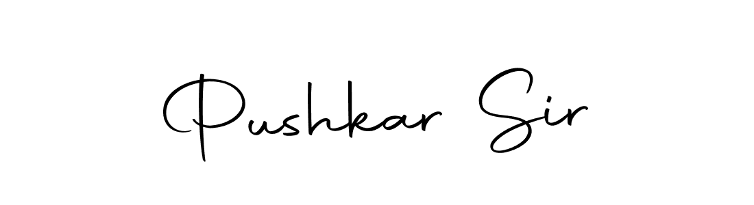 How to make Pushkar Sir name signature. Use Autography-DOLnW style for creating short signs online. This is the latest handwritten sign. Pushkar Sir signature style 10 images and pictures png