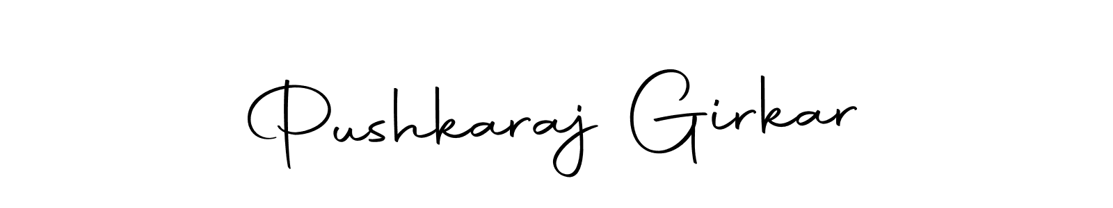 Pushkaraj Girkar stylish signature style. Best Handwritten Sign (Autography-DOLnW) for my name. Handwritten Signature Collection Ideas for my name Pushkaraj Girkar. Pushkaraj Girkar signature style 10 images and pictures png