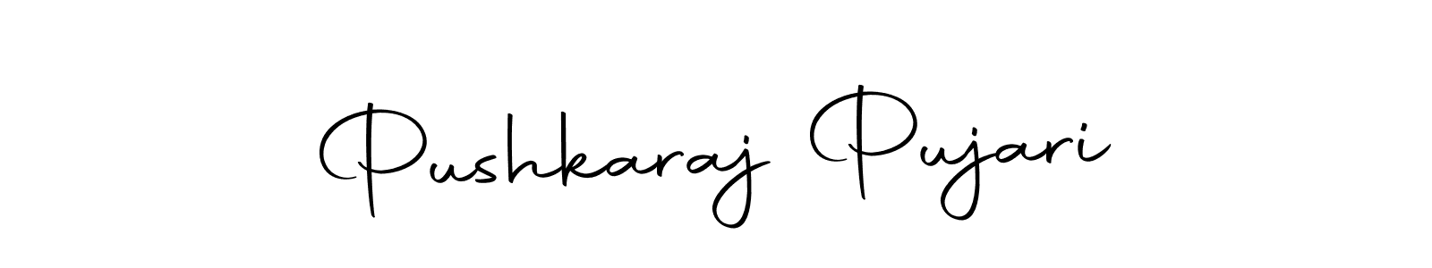 Create a beautiful signature design for name Pushkaraj Pujari. With this signature (Autography-DOLnW) fonts, you can make a handwritten signature for free. Pushkaraj Pujari signature style 10 images and pictures png