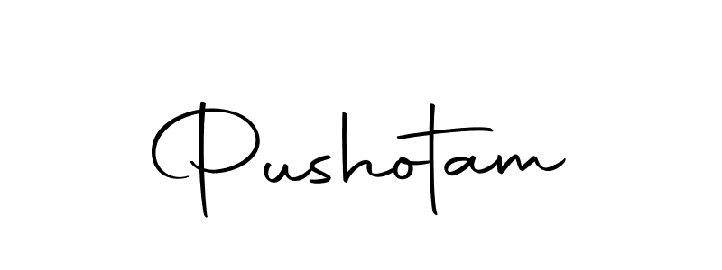 How to make Pushotam name signature. Use Autography-DOLnW style for creating short signs online. This is the latest handwritten sign. Pushotam signature style 10 images and pictures png