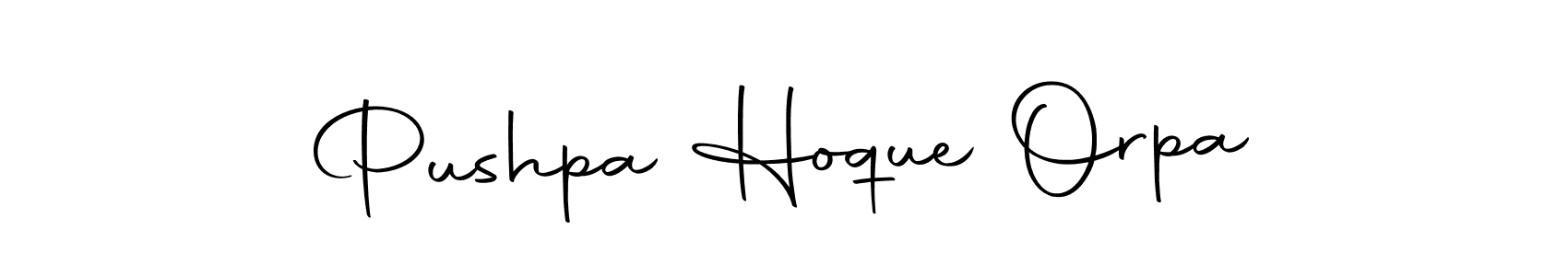 Create a beautiful signature design for name Pushpa Hoque Orpa. With this signature (Autography-DOLnW) fonts, you can make a handwritten signature for free. Pushpa Hoque Orpa signature style 10 images and pictures png
