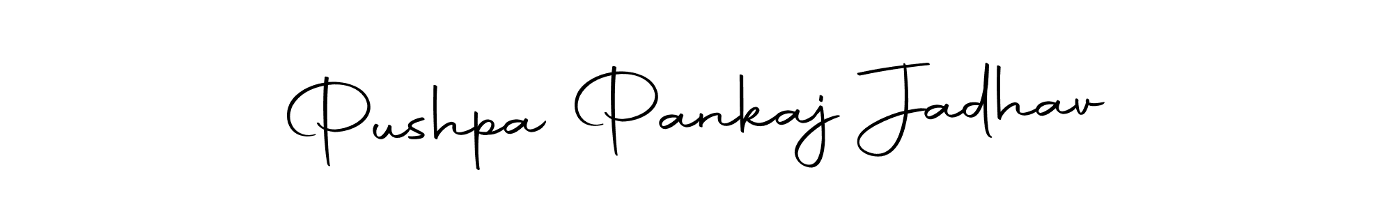 Design your own signature with our free online signature maker. With this signature software, you can create a handwritten (Autography-DOLnW) signature for name Pushpa Pankaj Jadhav. Pushpa Pankaj Jadhav signature style 10 images and pictures png