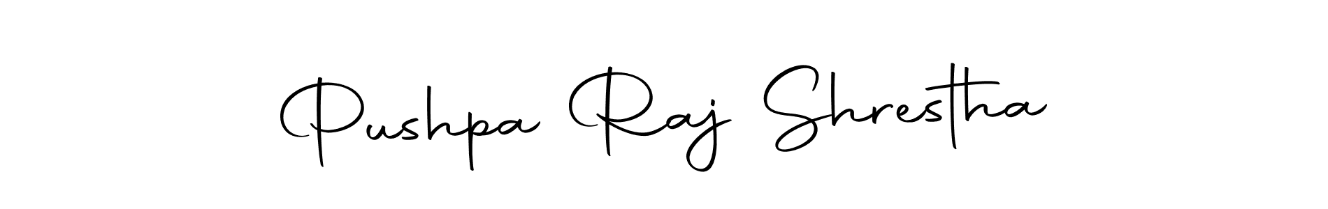 How to make Pushpa Raj Shrestha name signature. Use Autography-DOLnW style for creating short signs online. This is the latest handwritten sign. Pushpa Raj Shrestha signature style 10 images and pictures png