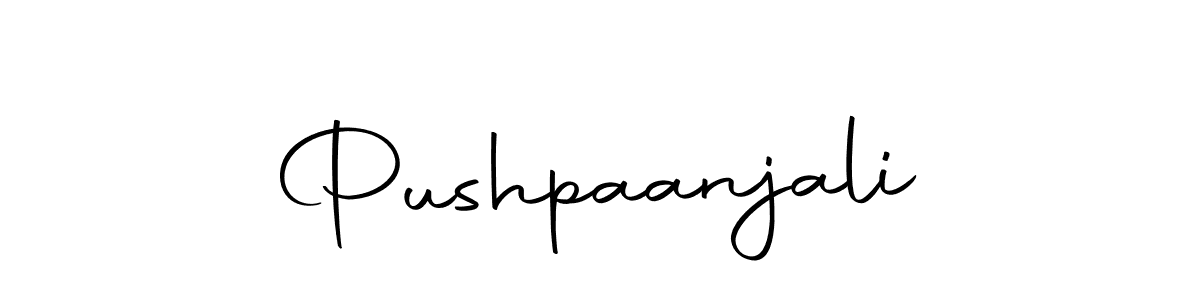 Use a signature maker to create a handwritten signature online. With this signature software, you can design (Autography-DOLnW) your own signature for name Pushpaanjali. Pushpaanjali signature style 10 images and pictures png