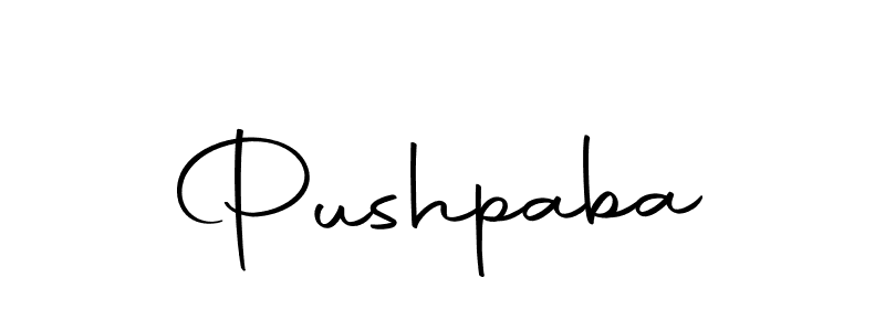 You should practise on your own different ways (Autography-DOLnW) to write your name (Pushpaba) in signature. don't let someone else do it for you. Pushpaba signature style 10 images and pictures png