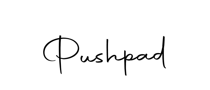 The best way (Autography-DOLnW) to make a short signature is to pick only two or three words in your name. The name Pushpad include a total of six letters. For converting this name. Pushpad signature style 10 images and pictures png