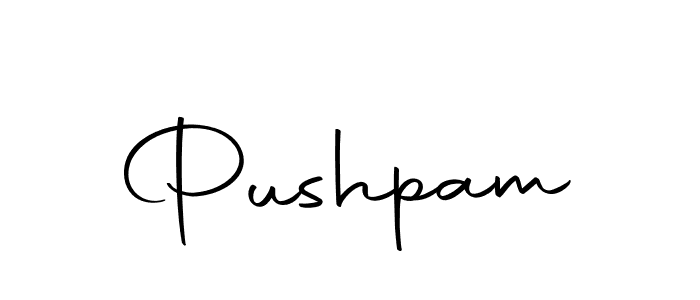 Pushpam stylish signature style. Best Handwritten Sign (Autography-DOLnW) for my name. Handwritten Signature Collection Ideas for my name Pushpam. Pushpam signature style 10 images and pictures png