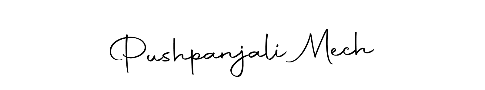 Pushpanjali Mech stylish signature style. Best Handwritten Sign (Autography-DOLnW) for my name. Handwritten Signature Collection Ideas for my name Pushpanjali Mech. Pushpanjali Mech signature style 10 images and pictures png