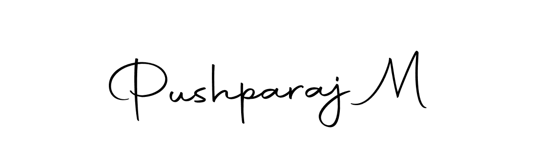 You should practise on your own different ways (Autography-DOLnW) to write your name (Pushparaj M) in signature. don't let someone else do it for you. Pushparaj M signature style 10 images and pictures png