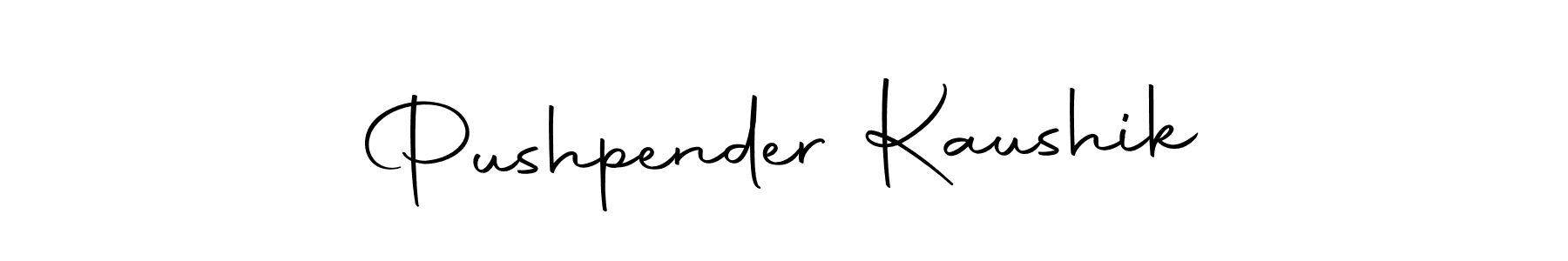 How to make Pushpender Kaushik signature? Autography-DOLnW is a professional autograph style. Create handwritten signature for Pushpender Kaushik name. Pushpender Kaushik signature style 10 images and pictures png