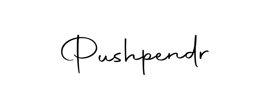 How to make Pushpendr name signature. Use Autography-DOLnW style for creating short signs online. This is the latest handwritten sign. Pushpendr signature style 10 images and pictures png