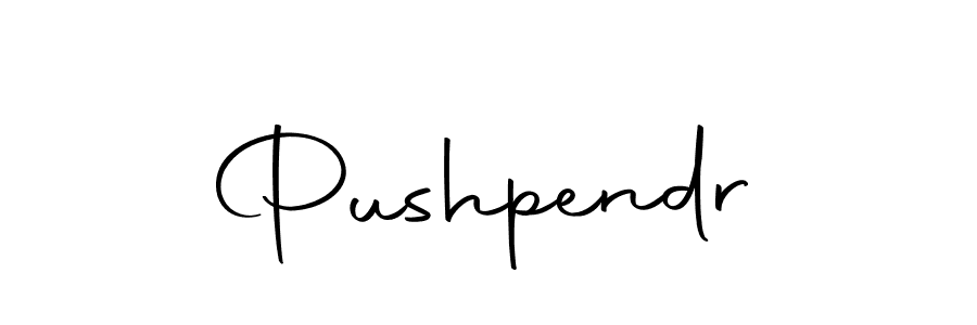 How to make Pushpendr name signature. Use Autography-DOLnW style for creating short signs online. This is the latest handwritten sign. Pushpendr signature style 10 images and pictures png