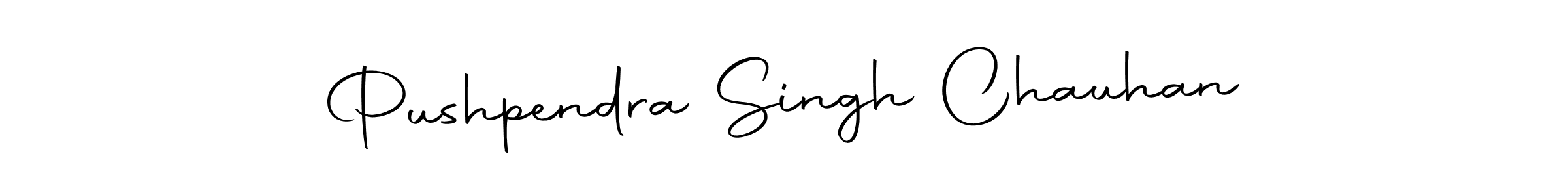 How to make Pushpendra Singh Chauhan name signature. Use Autography-DOLnW style for creating short signs online. This is the latest handwritten sign. Pushpendra Singh Chauhan signature style 10 images and pictures png