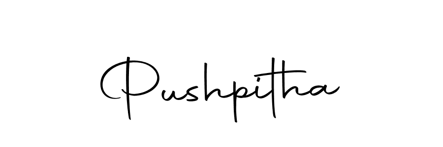 Make a beautiful signature design for name Pushpitha. Use this online signature maker to create a handwritten signature for free. Pushpitha signature style 10 images and pictures png