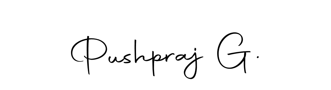 Create a beautiful signature design for name Pushpraj G.. With this signature (Autography-DOLnW) fonts, you can make a handwritten signature for free. Pushpraj G. signature style 10 images and pictures png