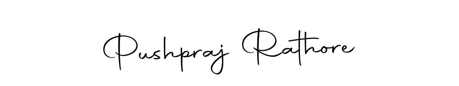 How to make Pushpraj Rathore name signature. Use Autography-DOLnW style for creating short signs online. This is the latest handwritten sign. Pushpraj Rathore signature style 10 images and pictures png