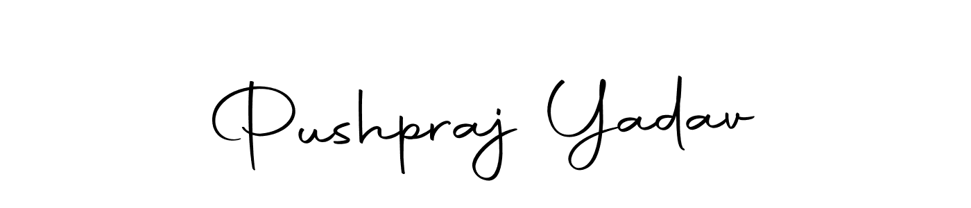 How to make Pushpraj Yadav name signature. Use Autography-DOLnW style for creating short signs online. This is the latest handwritten sign. Pushpraj Yadav signature style 10 images and pictures png