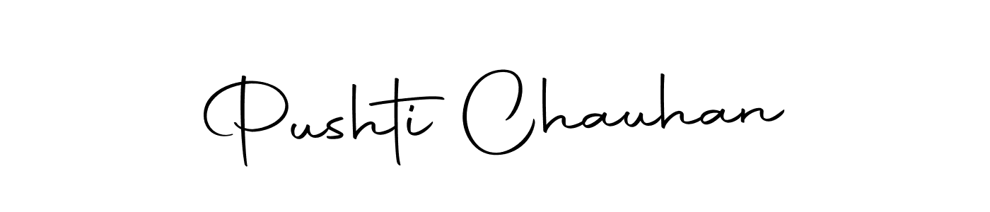 You should practise on your own different ways (Autography-DOLnW) to write your name (Pushti Chauhan) in signature. don't let someone else do it for you. Pushti Chauhan signature style 10 images and pictures png