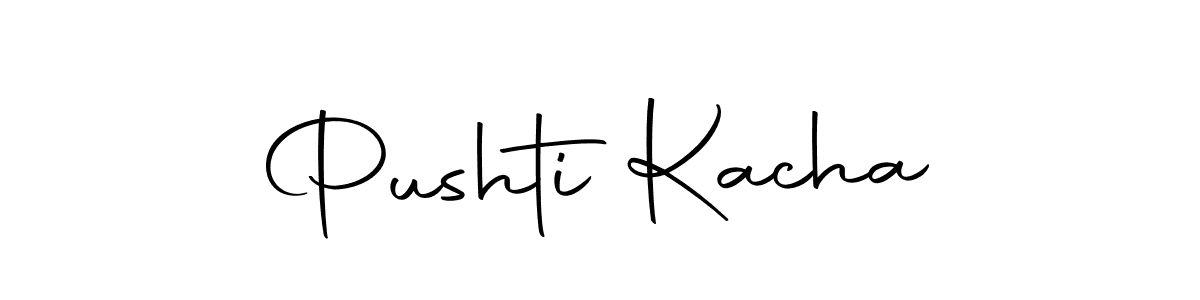 Similarly Autography-DOLnW is the best handwritten signature design. Signature creator online .You can use it as an online autograph creator for name Pushti Kacha. Pushti Kacha signature style 10 images and pictures png