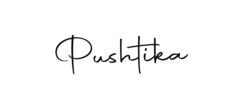 Create a beautiful signature design for name Pushtika. With this signature (Autography-DOLnW) fonts, you can make a handwritten signature for free. Pushtika signature style 10 images and pictures png