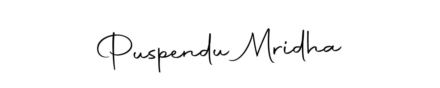 Use a signature maker to create a handwritten signature online. With this signature software, you can design (Autography-DOLnW) your own signature for name Puspendu Mridha. Puspendu Mridha signature style 10 images and pictures png