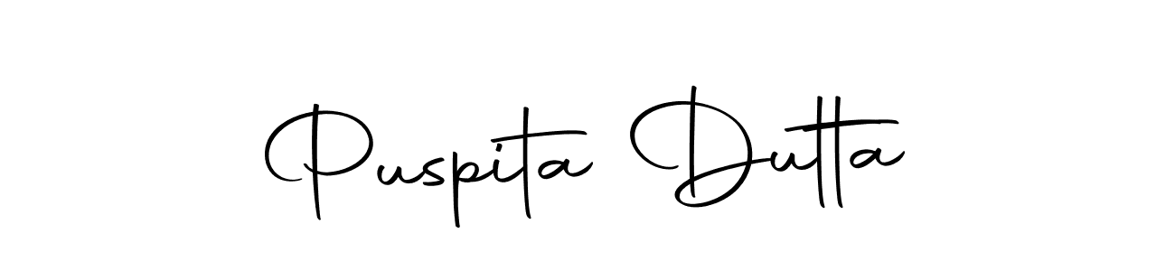 Design your own signature with our free online signature maker. With this signature software, you can create a handwritten (Autography-DOLnW) signature for name Puspita Dutta. Puspita Dutta signature style 10 images and pictures png