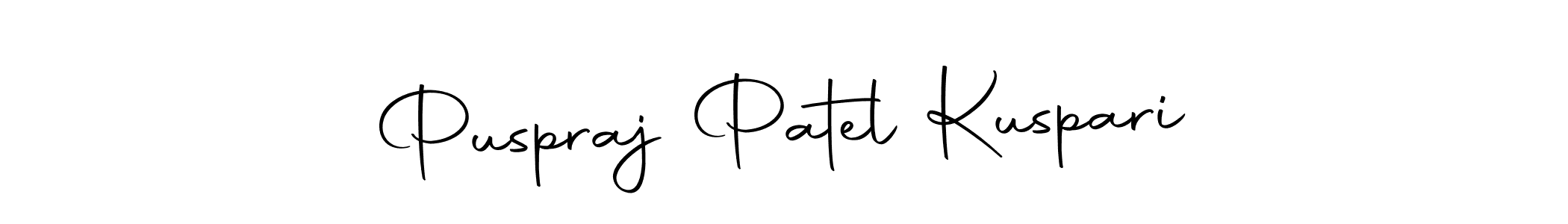 Make a beautiful signature design for name Puspraj Patel Kuspari. Use this online signature maker to create a handwritten signature for free. Puspraj Patel Kuspari signature style 10 images and pictures png