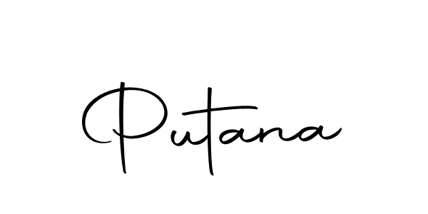 Putana stylish signature style. Best Handwritten Sign (Autography-DOLnW) for my name. Handwritten Signature Collection Ideas for my name Putana. Putana signature style 10 images and pictures png