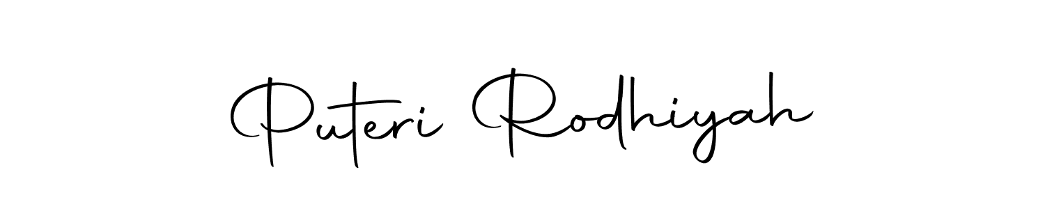 Create a beautiful signature design for name Puteri Rodhiyah. With this signature (Autography-DOLnW) fonts, you can make a handwritten signature for free. Puteri Rodhiyah signature style 10 images and pictures png