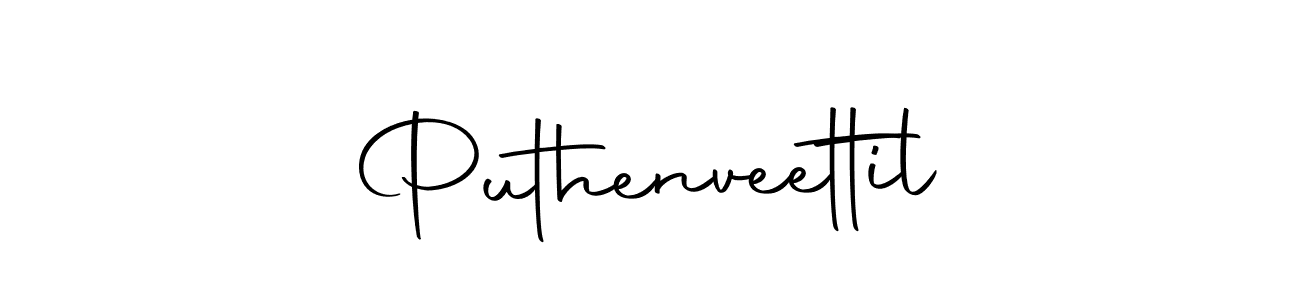 Puthenveettil stylish signature style. Best Handwritten Sign (Autography-DOLnW) for my name. Handwritten Signature Collection Ideas for my name Puthenveettil. Puthenveettil signature style 10 images and pictures png