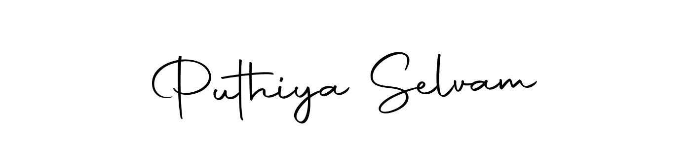 How to make Puthiya Selvam name signature. Use Autography-DOLnW style for creating short signs online. This is the latest handwritten sign. Puthiya Selvam signature style 10 images and pictures png