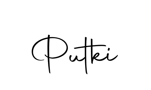 Use a signature maker to create a handwritten signature online. With this signature software, you can design (Autography-DOLnW) your own signature for name Putki. Putki signature style 10 images and pictures png