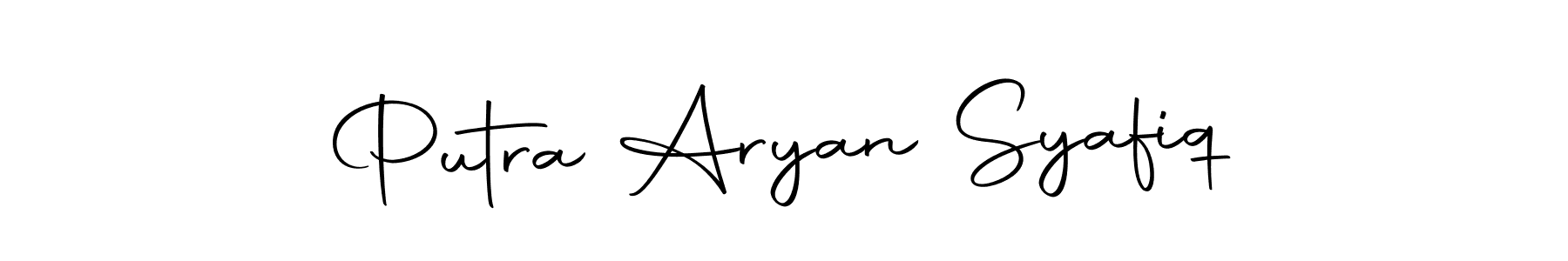 Create a beautiful signature design for name Putra Aryan Syafiq. With this signature (Autography-DOLnW) fonts, you can make a handwritten signature for free. Putra Aryan Syafiq signature style 10 images and pictures png