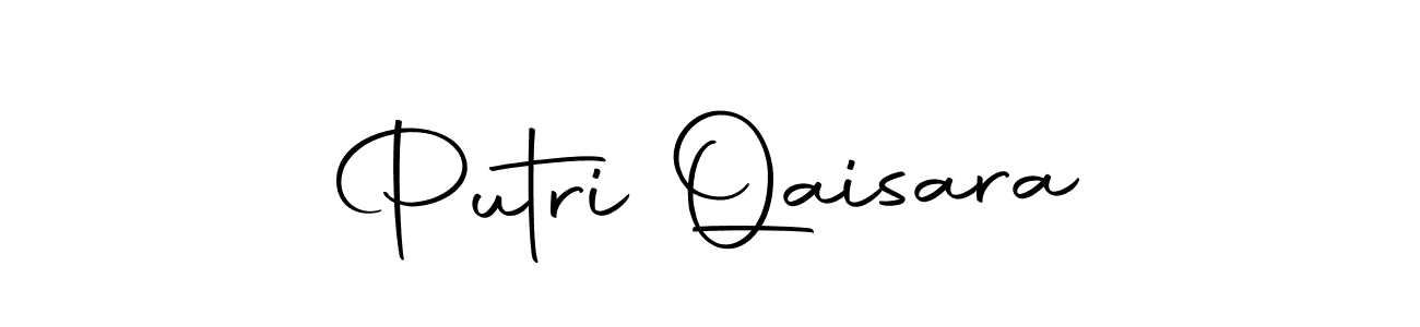 Create a beautiful signature design for name Putri Qaisara. With this signature (Autography-DOLnW) fonts, you can make a handwritten signature for free. Putri Qaisara signature style 10 images and pictures png