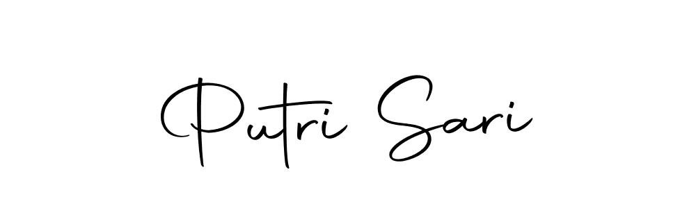 Putri Sari stylish signature style. Best Handwritten Sign (Autography-DOLnW) for my name. Handwritten Signature Collection Ideas for my name Putri Sari. Putri Sari signature style 10 images and pictures png