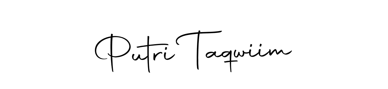 Make a beautiful signature design for name Putri Taqwiim. Use this online signature maker to create a handwritten signature for free. Putri Taqwiim signature style 10 images and pictures png