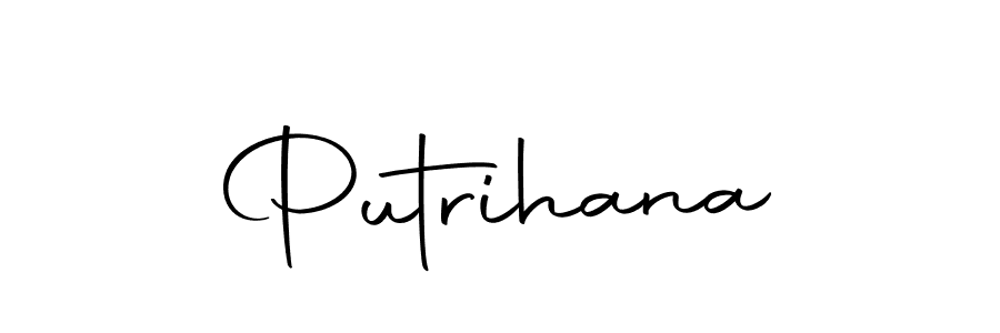 The best way (Autography-DOLnW) to make a short signature is to pick only two or three words in your name. The name Putrihana include a total of six letters. For converting this name. Putrihana signature style 10 images and pictures png