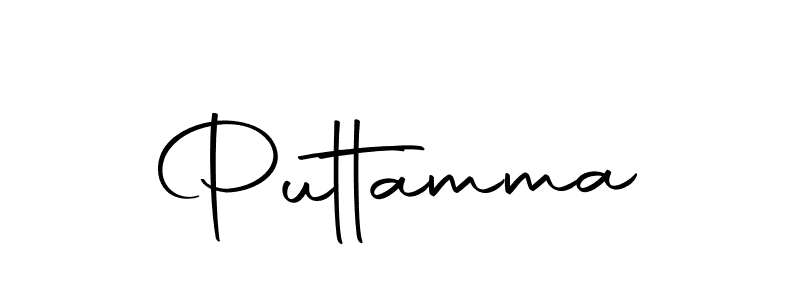 How to make Puttamma signature? Autography-DOLnW is a professional autograph style. Create handwritten signature for Puttamma name. Puttamma signature style 10 images and pictures png