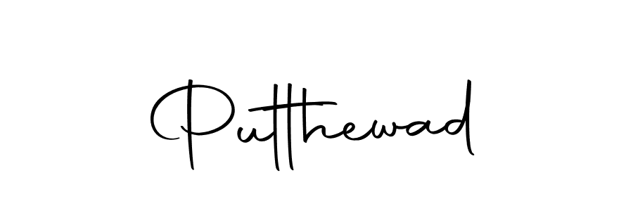 Make a beautiful signature design for name Putthewad. Use this online signature maker to create a handwritten signature for free. Putthewad signature style 10 images and pictures png