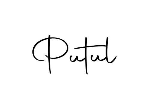 Create a beautiful signature design for name Putul. With this signature (Autography-DOLnW) fonts, you can make a handwritten signature for free. Putul signature style 10 images and pictures png