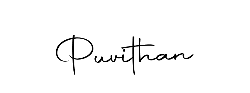 How to make Puvithan name signature. Use Autography-DOLnW style for creating short signs online. This is the latest handwritten sign. Puvithan signature style 10 images and pictures png