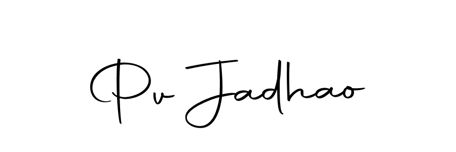 It looks lik you need a new signature style for name Pv Jadhao. Design unique handwritten (Autography-DOLnW) signature with our free signature maker in just a few clicks. Pv Jadhao signature style 10 images and pictures png