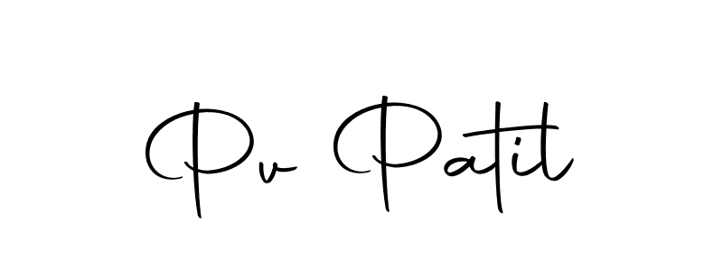 Pv Patil stylish signature style. Best Handwritten Sign (Autography-DOLnW) for my name. Handwritten Signature Collection Ideas for my name Pv Patil. Pv Patil signature style 10 images and pictures png