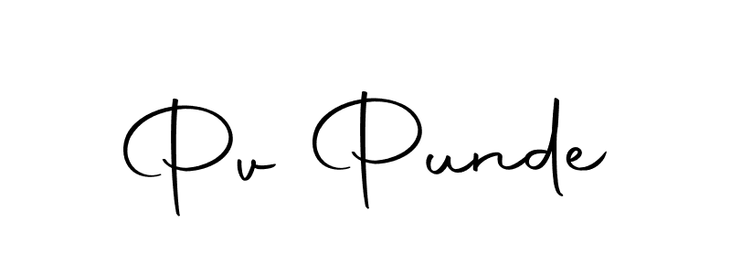 Make a beautiful signature design for name Pv Punde. Use this online signature maker to create a handwritten signature for free. Pv Punde signature style 10 images and pictures png