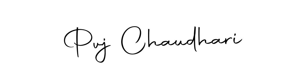 Design your own signature with our free online signature maker. With this signature software, you can create a handwritten (Autography-DOLnW) signature for name Pvj Chaudhari. Pvj Chaudhari signature style 10 images and pictures png