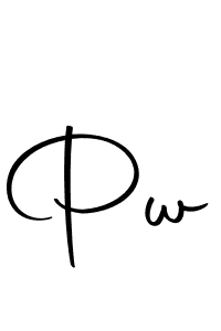 Create a beautiful signature design for name Pw. With this signature (Autography-DOLnW) fonts, you can make a handwritten signature for free. Pw signature style 10 images and pictures png