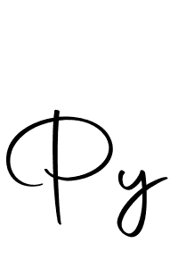 Create a beautiful signature design for name Py. With this signature (Autography-DOLnW) fonts, you can make a handwritten signature for free. Py signature style 10 images and pictures png